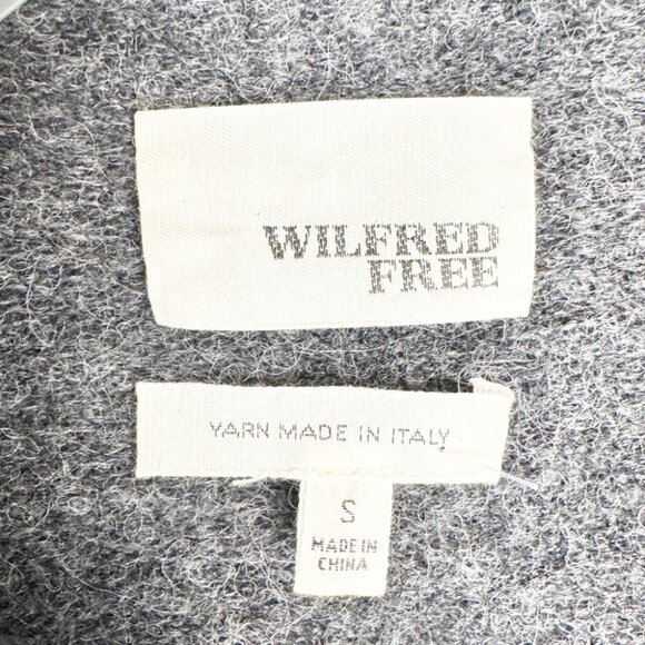 Aritzia Wilfred Free Fei Fei Alpaca Wool Blend Fringe Belted Vest Grey Size S - Picture 5 of 7